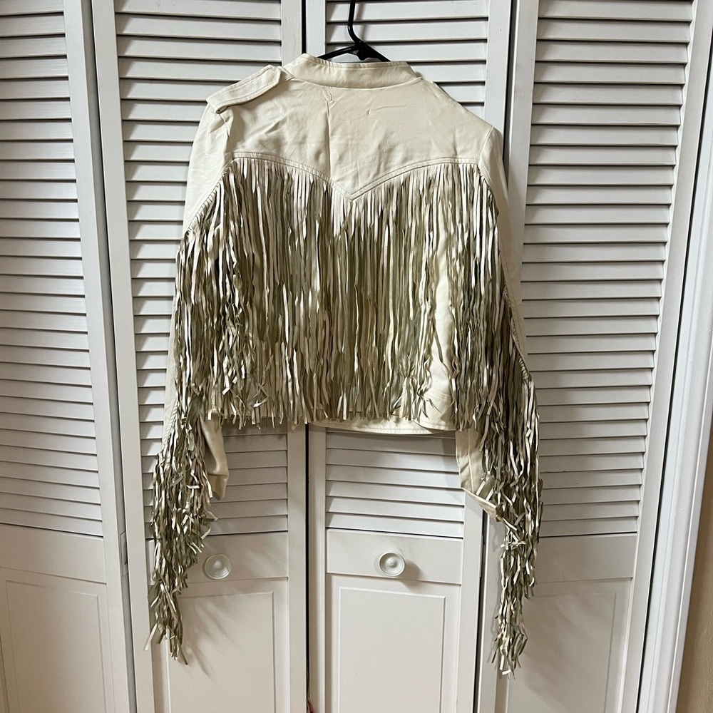Some Days Lovin “Dex” Leatherette Fringe Jacket - Picture 16 of 16